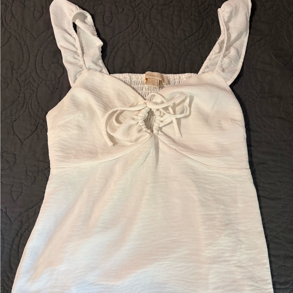 Anthropologie White Camisole Top